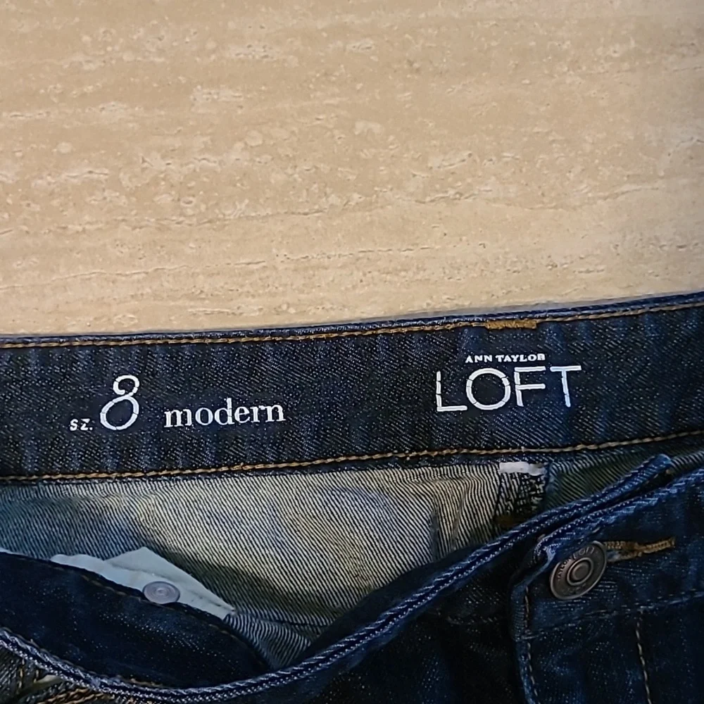 Ann Taylor Loft, Modern Jean Shorts, - Picture 6 of 8